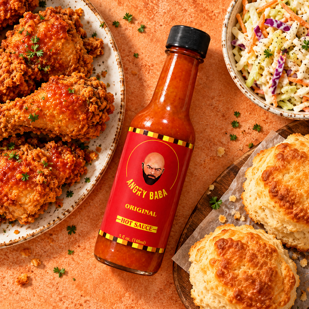 Angry Baba Original Hot Sauce 5 oz