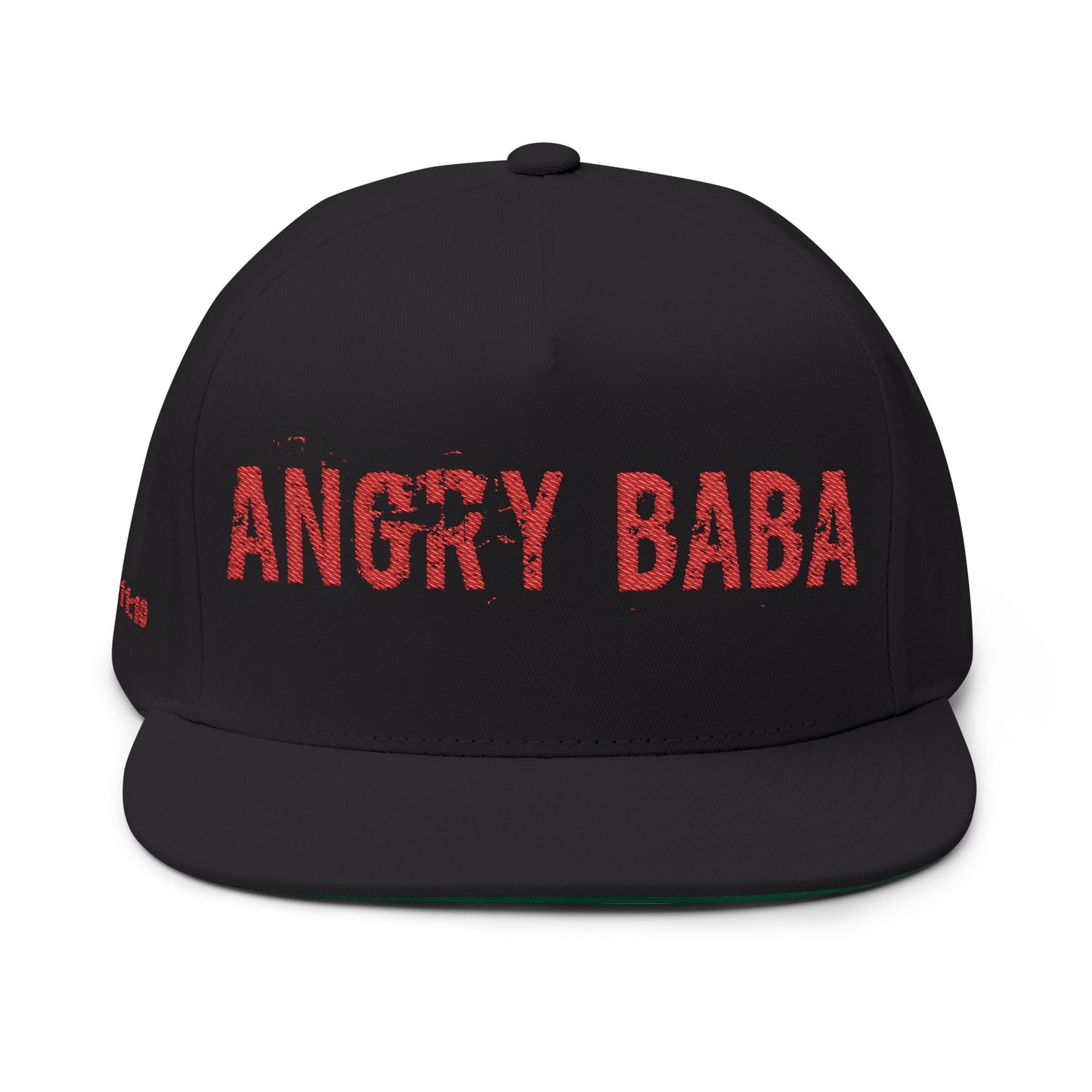 Angry Baba Flat Bill – Embroidered Logo Hat