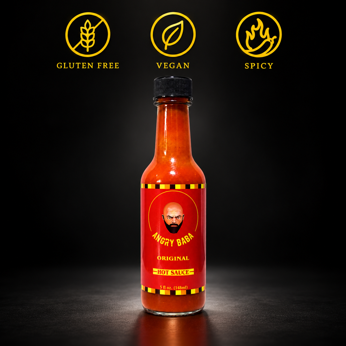Angry Baba Original Hot Sauce - 5 oz.