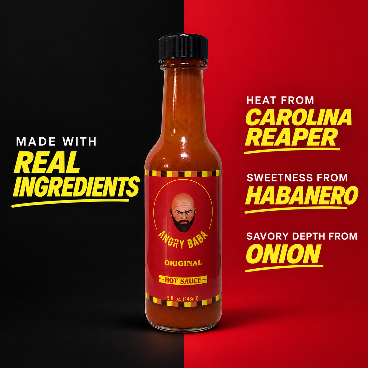 Angry Baba Original Hot Sauce - 5 oz.